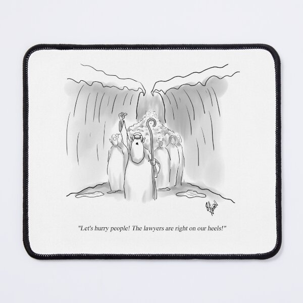 Item preview, Funny Biblical Moses and Lawyers Cartoon designed and sold by Bill Abbott.