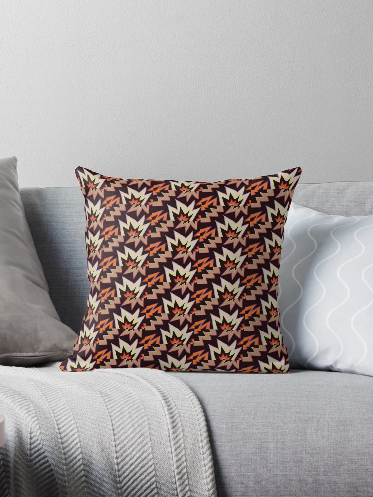 Thumbnail 1 of 4, Pillow, Jagged Rocks Pattern designed and sold by PatternShow.