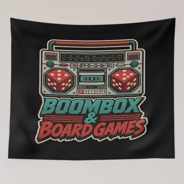 Item preview, Boombox And Board Games Funny Retro 80s Dice Radio designed and sold by PozivoPlus.