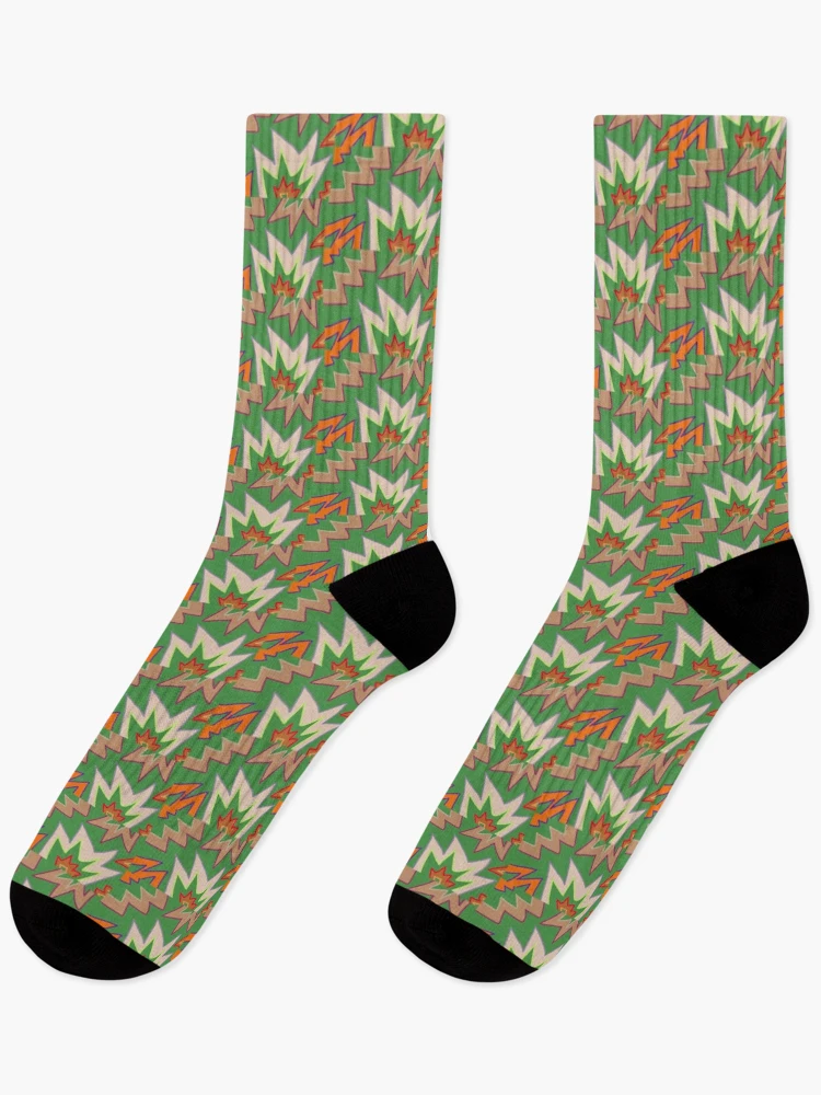 Thumbnail 1 of 5, Socks, Jagged Rocks Pattern designed and sold by PatternShow.