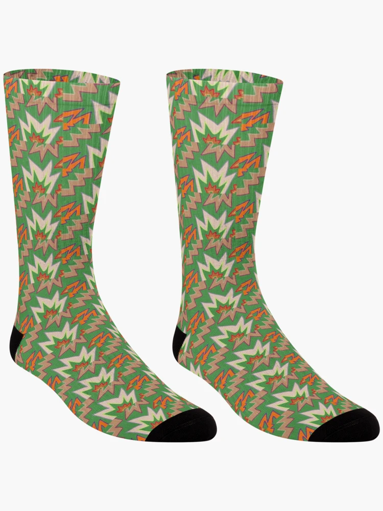 Thumbnail 3 of 5, Socks, Jagged Rocks Pattern designed and sold by PatternShow.