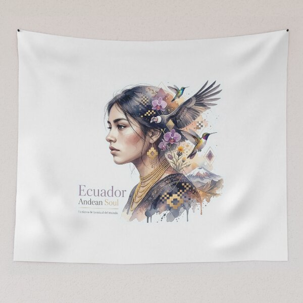 Item preview, Ecuadorian Andean Soul: Condor and Floral Art designed and sold by EdwinkOne.