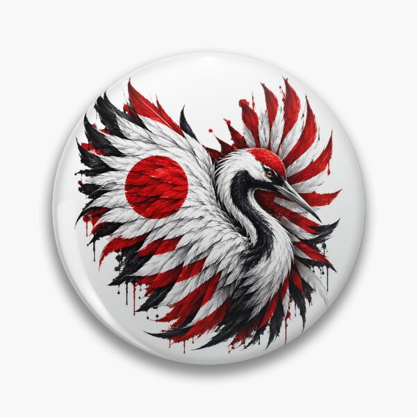 Item preview, Japanese Bird – Red White Black Graffiti Art designed and sold by Graffiti Magic.