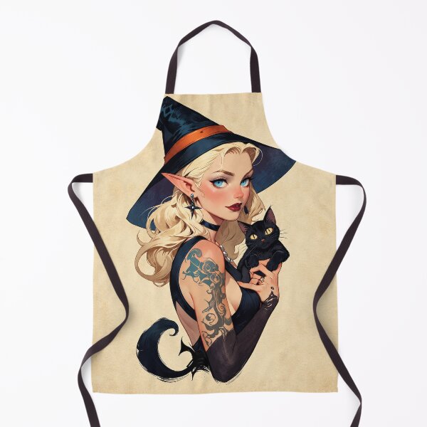Item preview, Elf Witch and Black Cat Familiar designed and sold by √46.