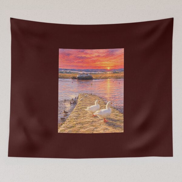 Item preview, Geese at Topsham Estuary designed and sold by Evelina77swiss.