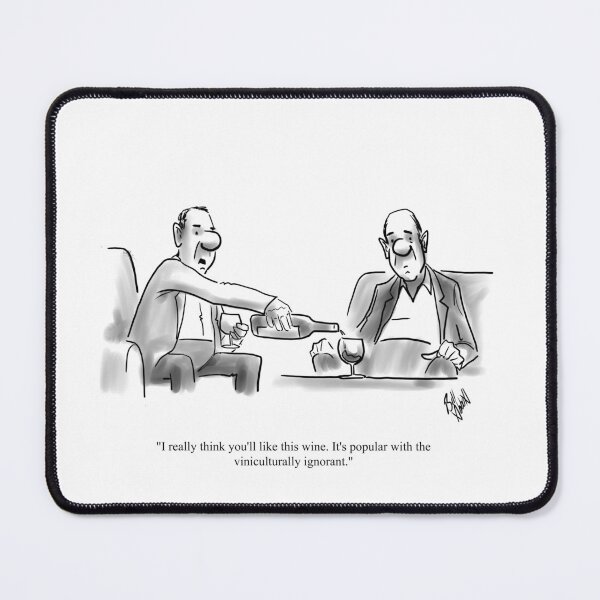 Item preview, Funny Wine Snob Cartoon designed and sold by Bill Abbott.