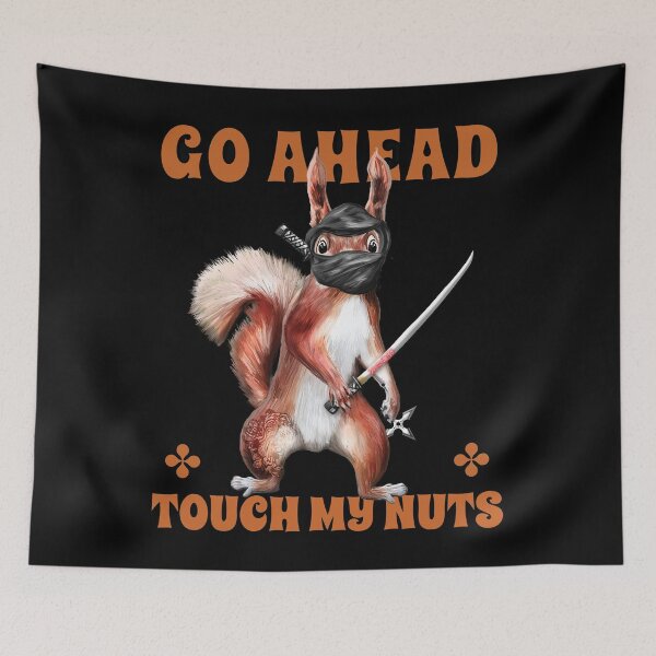 Item preview, Funny Ninja Squirrel Humor Tee designed and sold by InkyGenies.