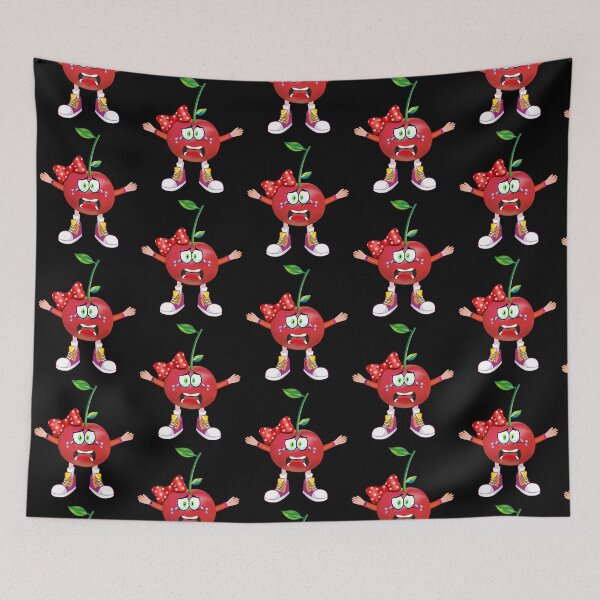 Item preview, Cool Scared Cherry Cartoon Shirt, Girl's Version designed and sold by ExpressiveToon.