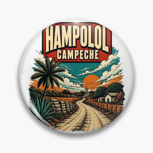 Item preview, Hampolol Campeche Vintage Travel Tourism designed and sold by TravelersGems.