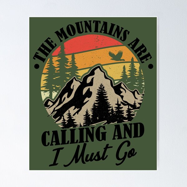 Item preview, The Mountains are Calling, Shirt for Mountains Lover designed and sold by MalwasBasket.