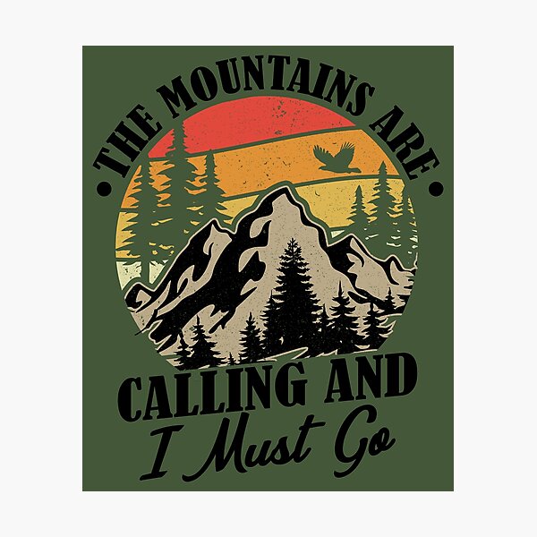Item preview, The Mountains are Calling, Shirt for Mountains Lover designed and sold by MalwasBasket.