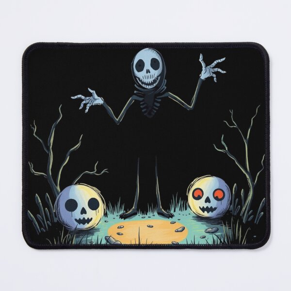 Item preview, Retro Cartoon Skeleton and Pumpkin Skulls designed and sold by ERODED SELF.