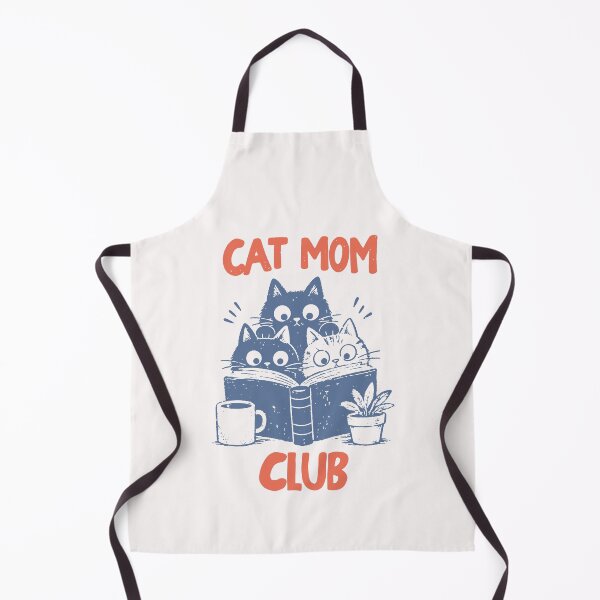 Item preview, Retro Curious Reading Cats Graphic Tee, Book Lover Cat Mom Club designed and sold by Jokerstyle.