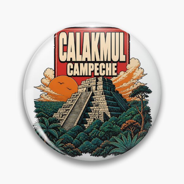 Item preview, Calakmul Campeche Vintage Travel Tourism designed and sold by TravelersGems.