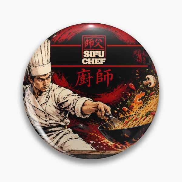 Item preview, Sifu Chef | Kung Fu Master of the Wok | Chinese Martial Arts Cooking designed and sold by Fei Long Design Hub.