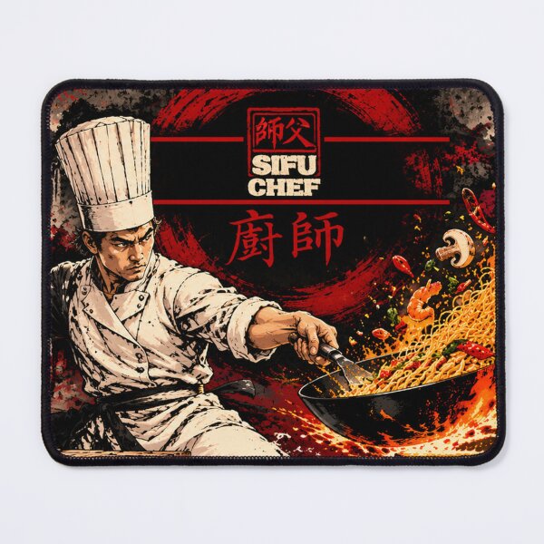 Item preview, Sifu Chef | Kung Fu Master of the Wok | Chinese Martial Arts Cooking designed and sold by Fei Long Design Hub.