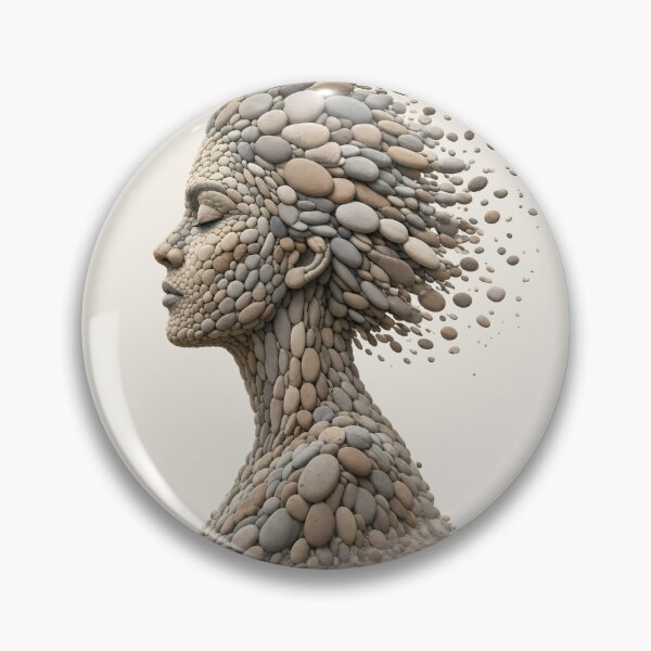 Item preview, Woman, formed from smooth pebbles and stones designed and sold by design-rebell.
