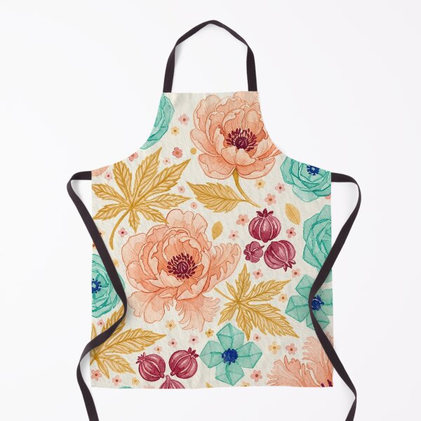 Item preview, Elegant Watercolor Floral Pattern - Peonies and Botanical Leaves designed and sold by SuperMama1973.