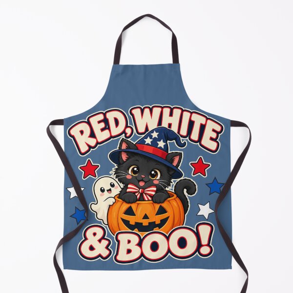 Item preview, Red White and Boo Patriotic Halloween Cat designed and sold by HANG ON STUDIO .