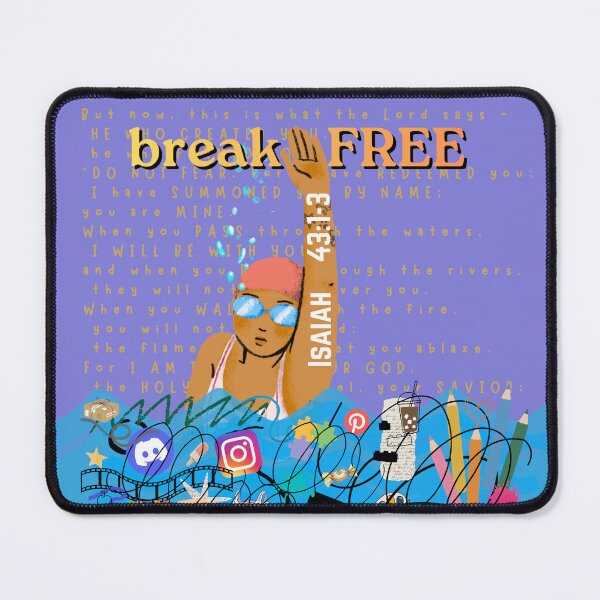 Item preview, Break Free Isaiah 43:1-3  designed and sold by Boy and Belugee Studio.