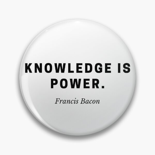 Item preview, Knowledge Is Power — Francis Bacon Philosophy Quote designed and sold by Out of Orbit.