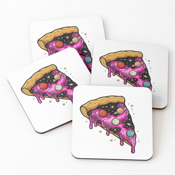 Item preview, Cosmic Space Pizza With Planet Toppings designed and sold by kanjxtan.