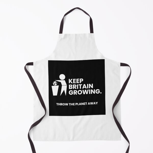 Item preview, Keep Britain Growing Sticker | Throw the Planet Away | Anti Growth Satire Vinyl Sticker designed and sold by Cynic Ink.