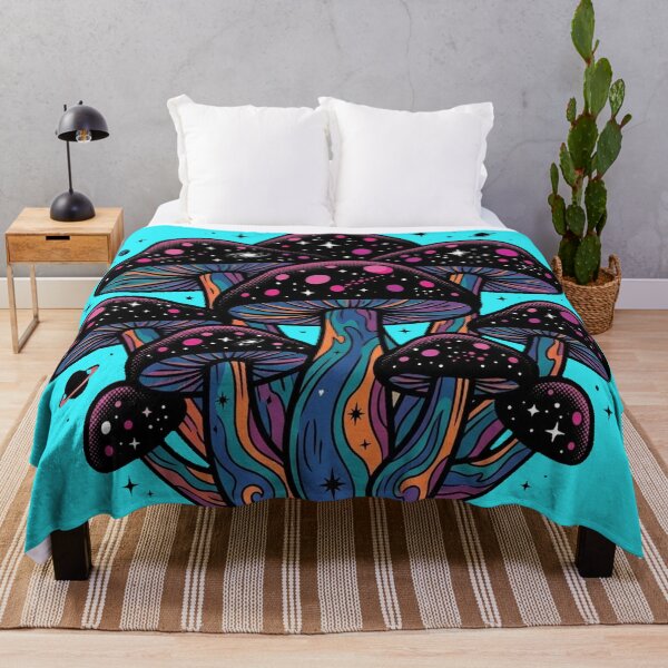 Item preview, Cosmic Galaxy Mushrooms Trippy Space Art designed and sold by kanjxtan.