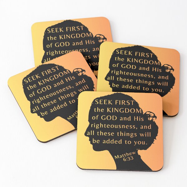 Item preview, Seek First the Kingdom of God Matthew 6:33 designed and sold by Boy and Belugee Studio.