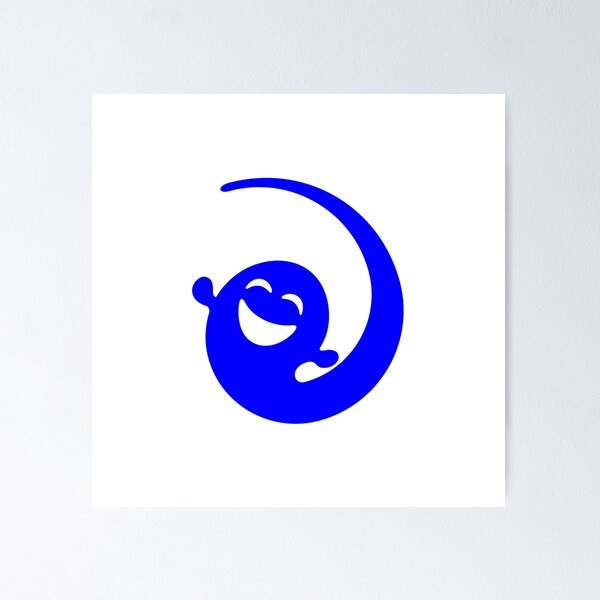 Item preview, Blue Cute Crescent Moon Ghost Halloween Design designed and sold by pattern-archive.