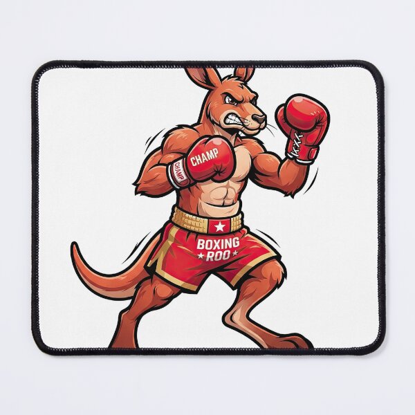Item preview, Fierce Boxing Kangaroo Champion Vector Art designed and sold by Rahat3344.