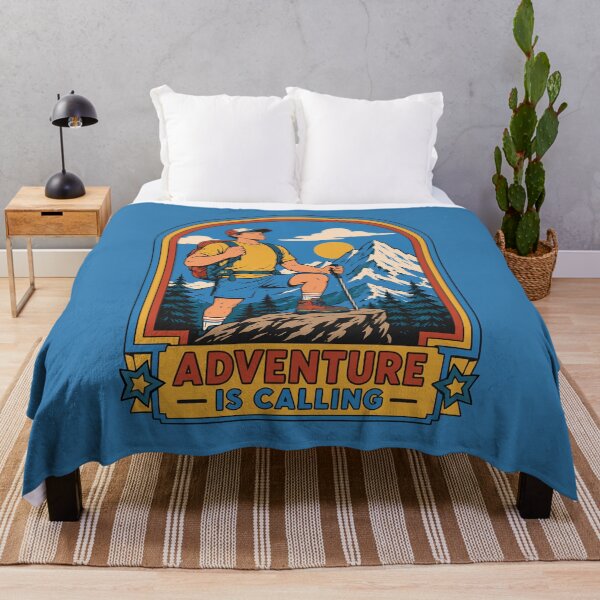 Item preview, Adventure Is Calling Vintage Hiking Mountain designed and sold by karamram.