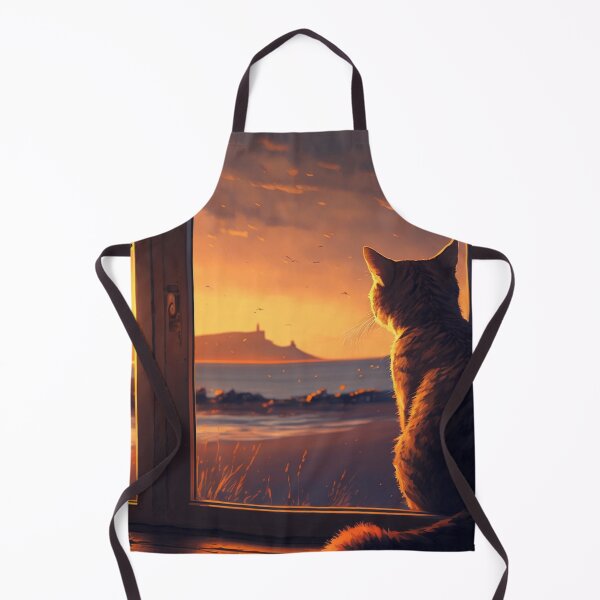 Item preview, Cat Watching Sunset Through a Window designed and sold by Apex Designs.