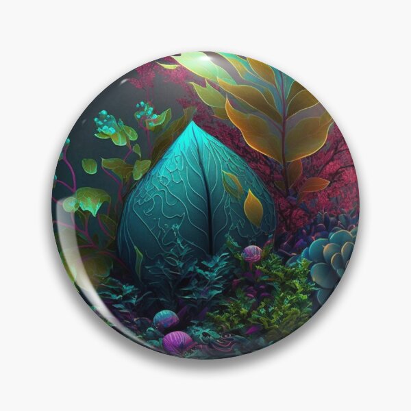 Item preview, Glowing Teal Fantasy Botanical Garden designed and sold by Apex Designs.