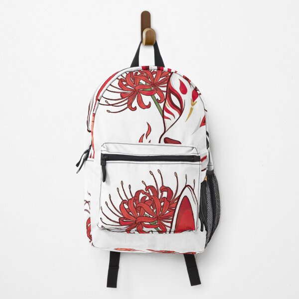 Item preview, Japanese Kitsune Mask With Spider Lilies designed and sold by Rahat3344.