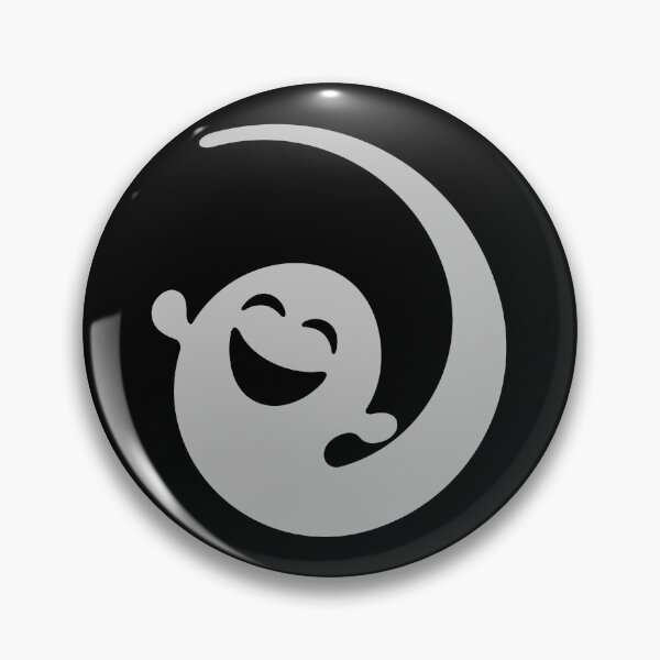 Item preview, Silver Cute Crescent Moon Ghost Halloween Design designed and sold by pattern-archive.
