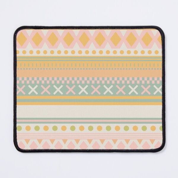 Item preview, Pastel Boho Stripe Soft Geometric Folk Pattern designed and sold by Kelly Dietrich Mandalas & Colorful Patterns.