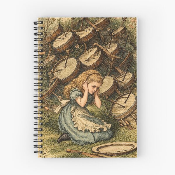 Item preview, Alice in Wonderland Wall Art, Vintage Drums Illustration, Classic Storybook Fantasy Print designed and sold by RickE.