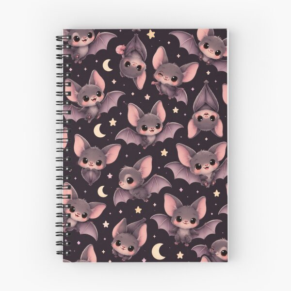 Item preview, Cute Baby Bats Kawaii Halloween Night Sky Pattern designed and sold by Meandmyshop.