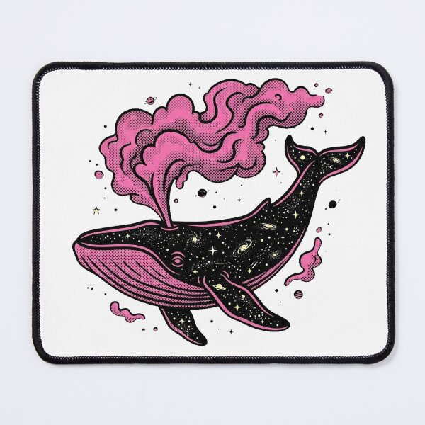 Item preview, Cosmic Whale With Galaxy Inside Pink Smoke designed and sold by kanjxtan.