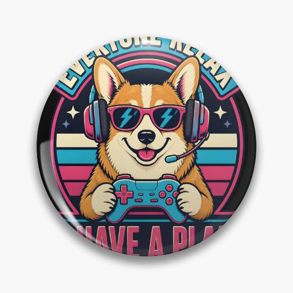Item preview, Everyone Relax I Have A Plan Funny Corgi Gamer Gaming designed and sold by LeSoniPapaPrint.