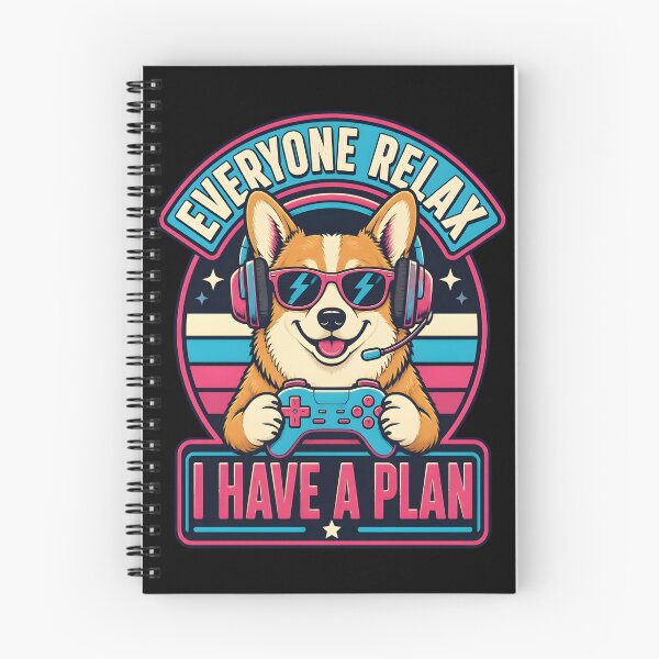 Item preview, Everyone Relax I Have A Plan Funny Corgi Gamer Gaming designed and sold by LeSoniPapaPrint.