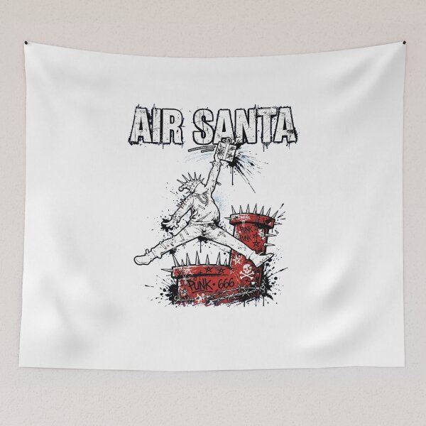 Item preview, AIR SANTA - FUNNY XMAS BASKETBALL PARODY Sticker designed and sold by inkfluenceart.