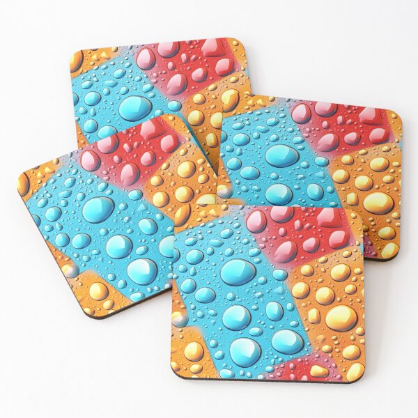 Item preview, Water Drops Style Colorful designed and sold by MalwasBasket.