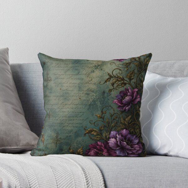 Item preview, Gothic Purple Flower Garden | Vintage Victorian Botanical Dark Academia designed and sold by LunarRavenWolf.