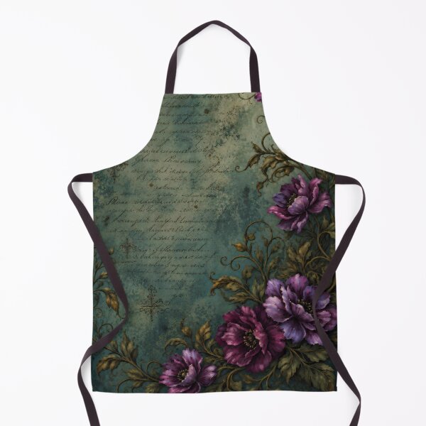 Item preview, Gothic Purple Flower Garden | Vintage Victorian Botanical Dark Academia designed and sold by LunarRavenWolf.