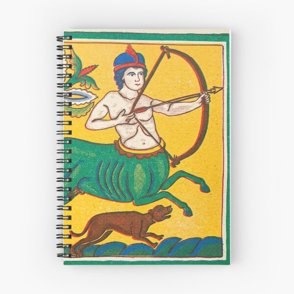 Item preview, Sagittarius Zodiac Medieval Centaur Archer Risograph Print designed and sold by Fani*.