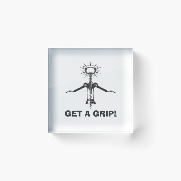 Item preview, GET A GRIP! (black monochrome) designed and sold by sarabeevart.