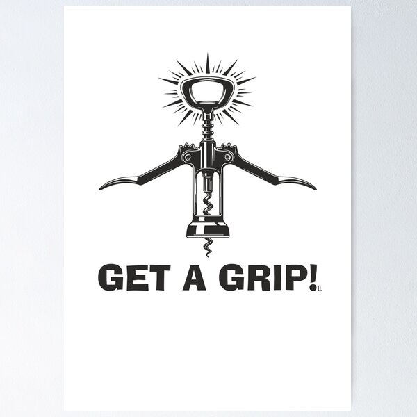 Item preview, GET A GRIP! (black monochrome) designed and sold by sarabeevart.