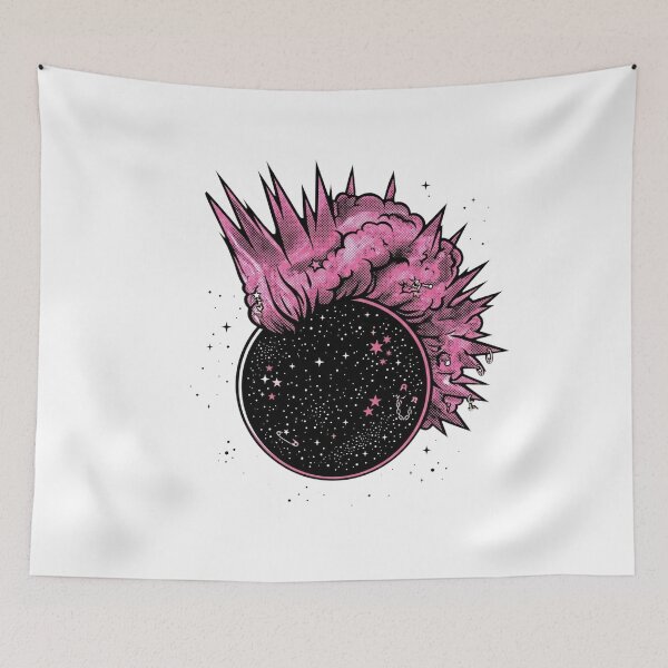 Item preview, Punk Planet Galaxy Mohawk Cosmic Anarchy Art designed and sold by kanjxtan.